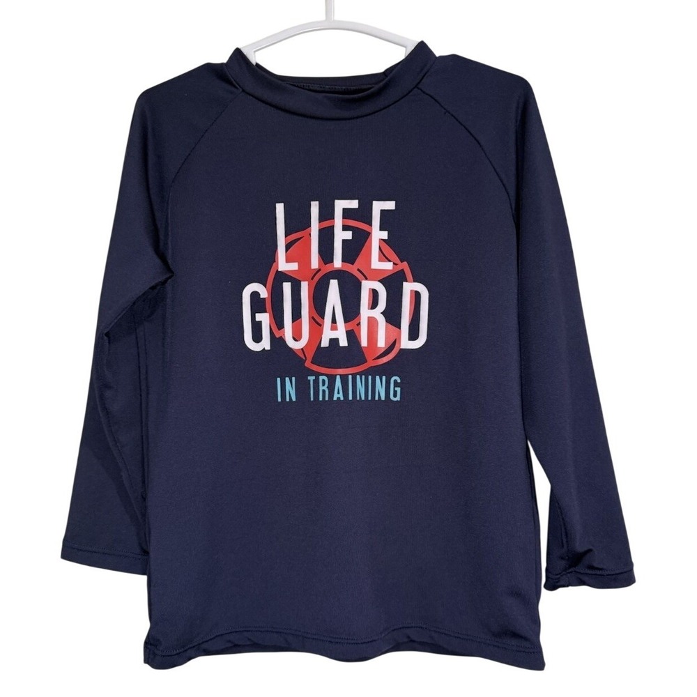 Costa Brava Kids Toddler Navy Blue Lifeguard Swim Shirt L Sleeve 24M Beach Sun